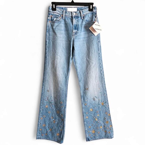 MOTHER Superior The Bookie Heel Bootcut Jeans Righteous Gemstones Size 24 - Picture 5 of 13